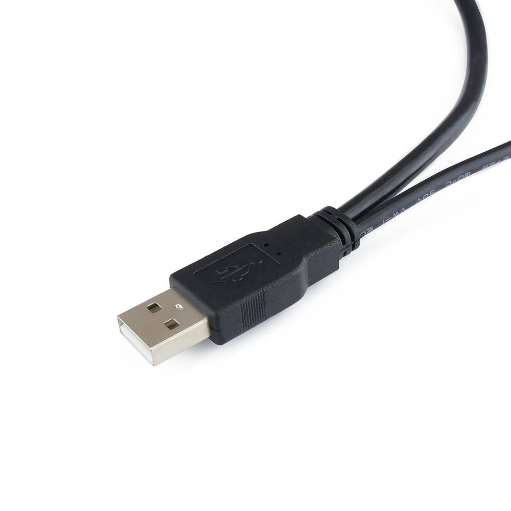 Cable USB 2.0 de doble alimentación 2AM a BM 1.2m