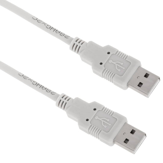 Cable USB 2.0 A macho a USB A macho de 1 m de color gris (AM/AM)