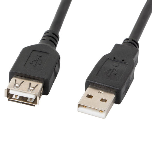 Cable USB A macho a USB A macho 2.0 negro 3 m de Lanberg CA-USBE-10CC-0030-BK