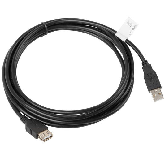 Cable USB A macho a USB A macho 2.0 negro 3 m de Lanberg CA-USBE-10CC-0030-BK