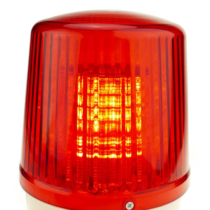 Sirena luminosa de LEDs 160 mm de color rojo con efecto de rotación