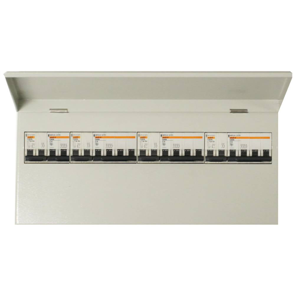 Caja de distribución eléctrica de 22 módulos 18mm IP40 para superficie de metal SPN