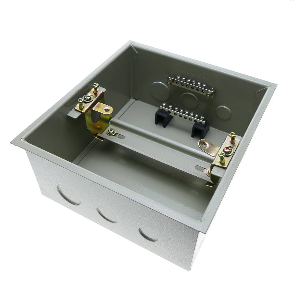 Caja de distribución eléctrica de 6 módulos 17.5 mm IP40 para empotrar de metal SPN