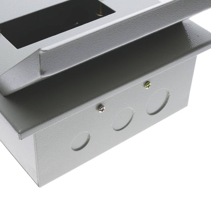 Caja de distribución eléctrica de 6 módulos 17.5 mm IP40 para empotrar de metal SPN