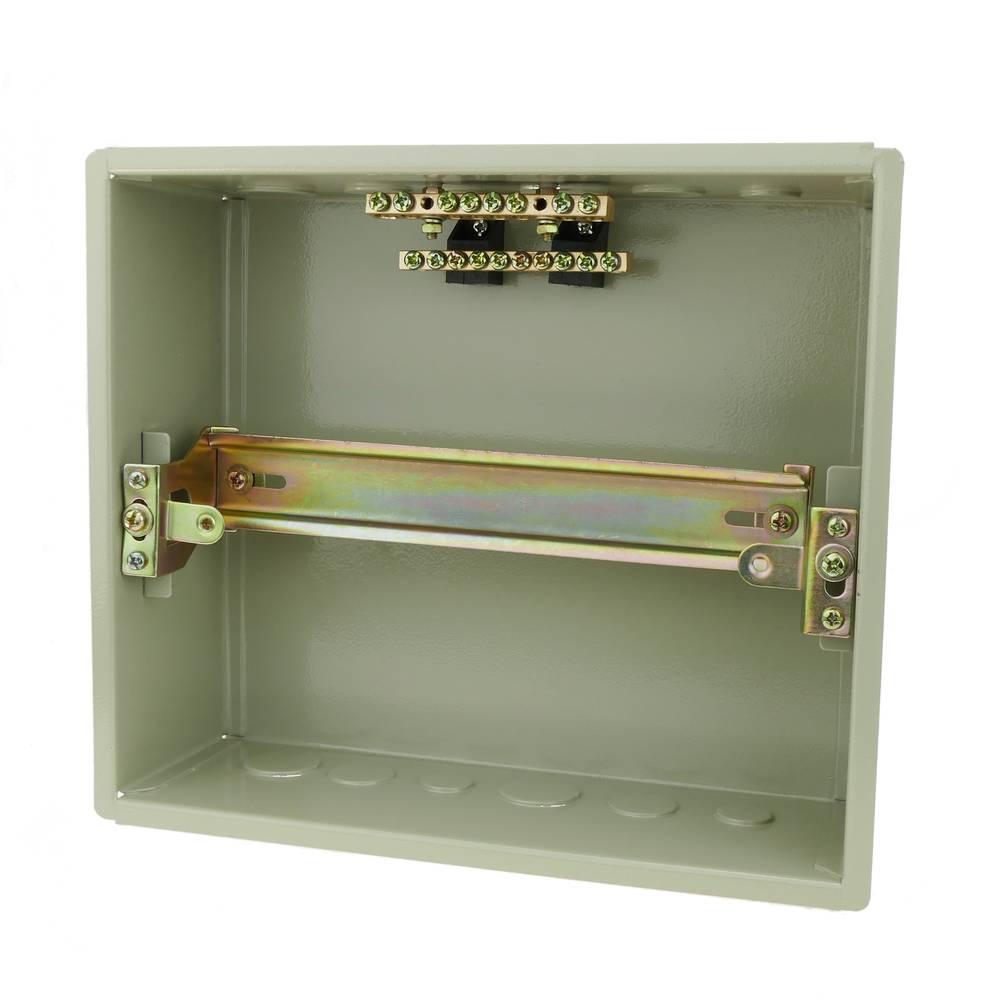Caja de distribución eléctrica de 10 módulos 18mm IP40 para empotrar de metal SPN