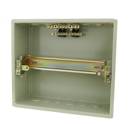 Caja de distribución eléctrica de 10 módulos 18mm IP40 para empotrar de metal SPN