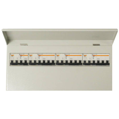Caja de distribución eléctrica de 22 módulos 17.5 mm IP40 para empotrar de metal SPN
