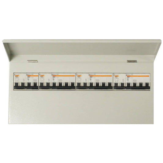 Caja de distribución eléctrica de 22 módulos 17.5 mm IP40 para empotrar de metal SPN