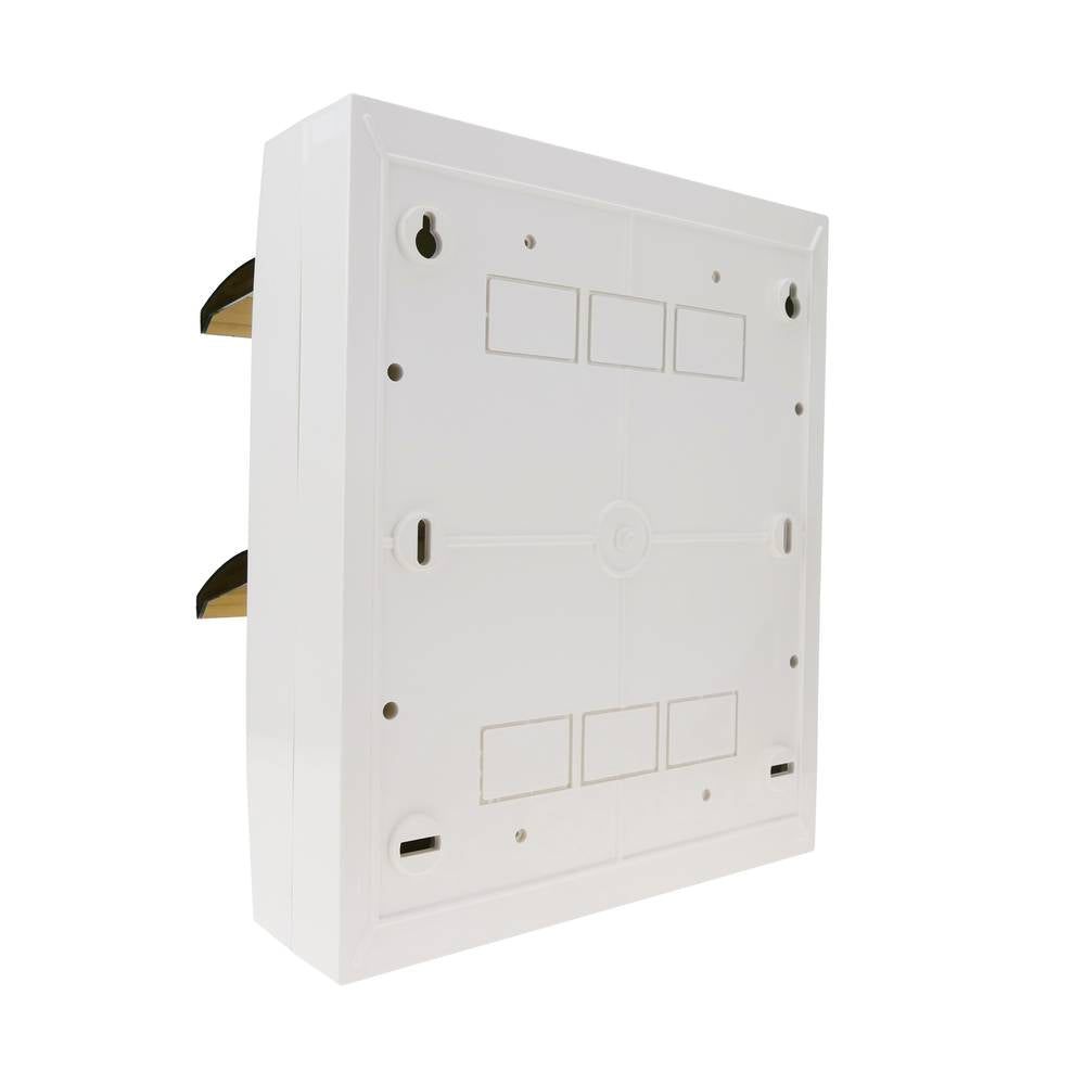 Caja de distribución eléctrica de 24 módulos de 17.5 mm de superficie de plástico ABS SPN IP40