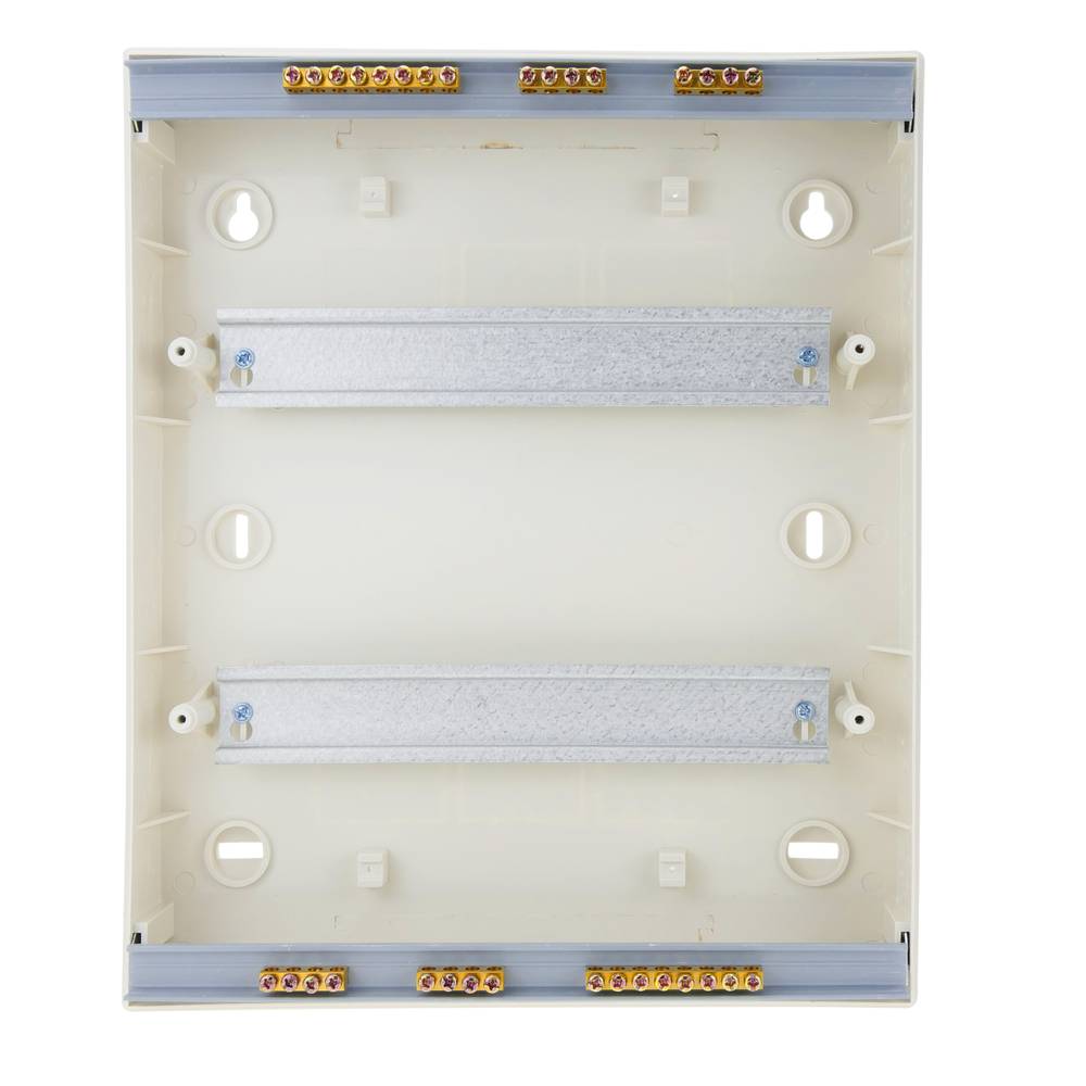 Caja de distribución eléctrica de 24 módulos de 17.5 mm de superficie de plástico ABS SPN IP40