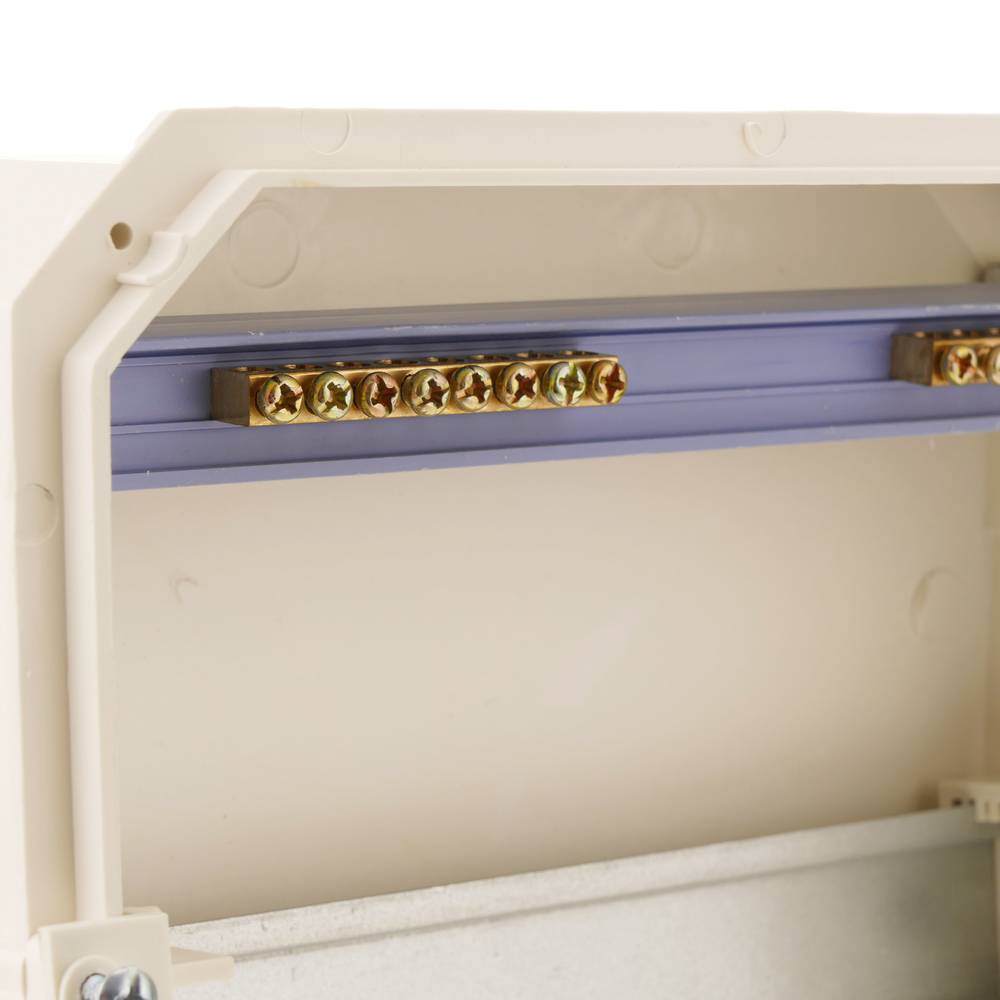 Caja de distribución eléctrica de 8 módulos de empotrar de plástico ABS SPN IP40