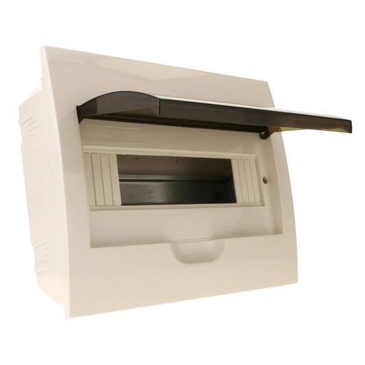 Caja de distribución eléctrica de 12 módulos de empotrar de plástico ABS SPN IP40