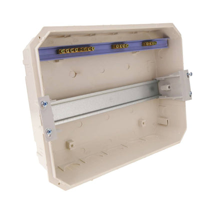 Caja de distribución eléctrica de 12 módulos de empotrar de plástico ABS SPN IP40