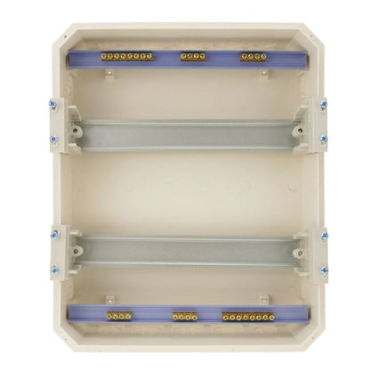 Caja de distribución eléctrica de 24 módulos de empotrar de plástico ABS SPN IP40