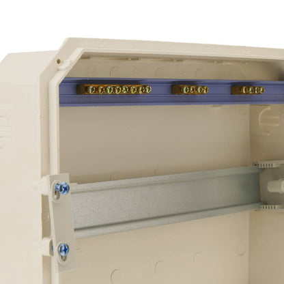 Caja de distribución eléctrica de 24 módulos de empotrar de plástico ABS SPN IP40
