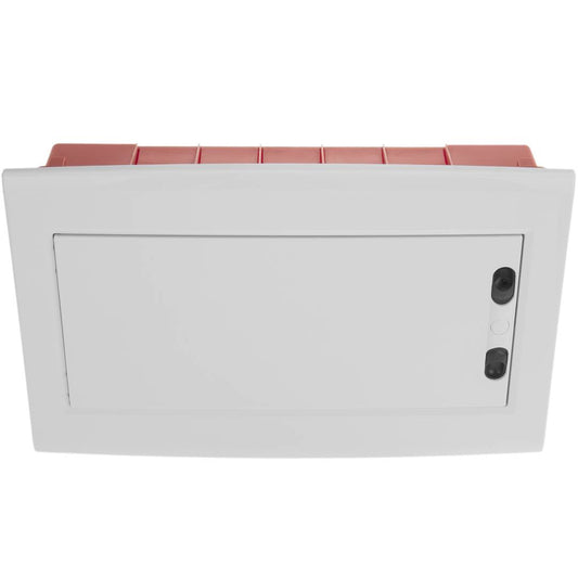 Caja de distribución eléctrica de plástico ABS para empotrar a pared de 18 módulos