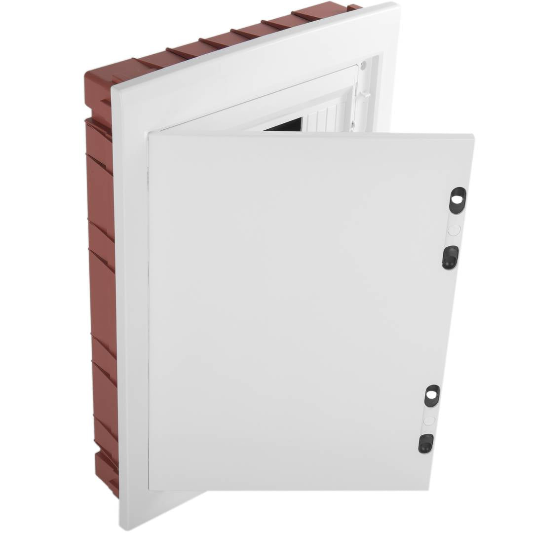 Caja de distribución eléctrica de plástico ABS para empotrar a pared de 54 módulos