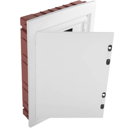 Caja de distribución eléctrica de plástico ABS para empotrar a pared de 54 módulos