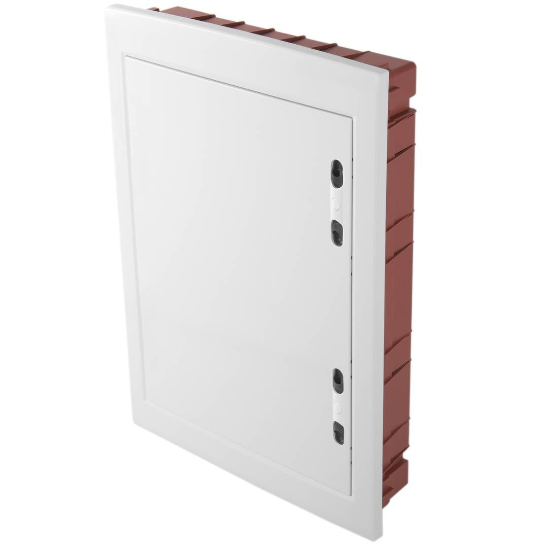 Caja de distribución eléctrica de plástico ABS para empotrar a pared de 54 módulos