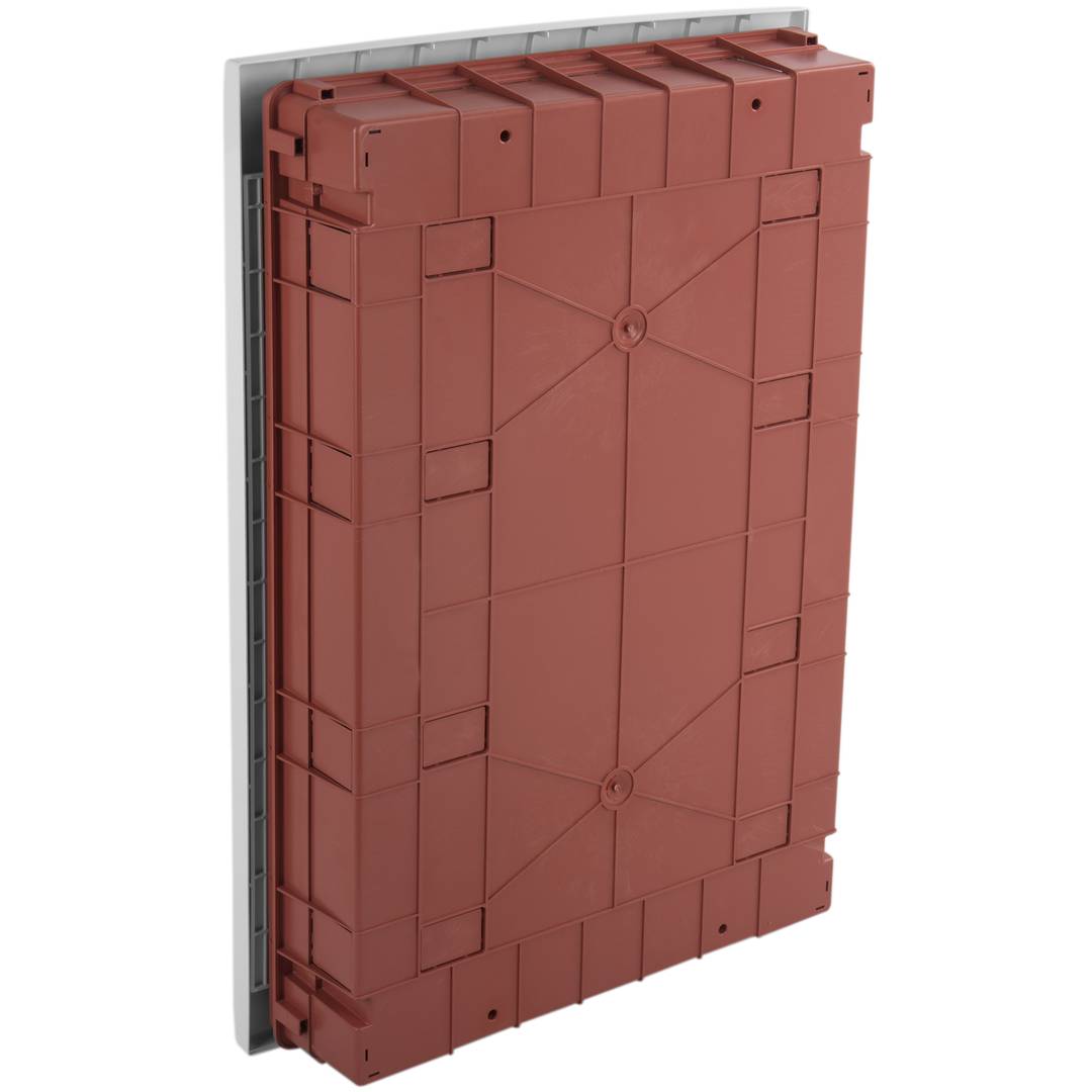 Caja de distribución eléctrica de plástico ABS para empotrar a pared de 54 módulos