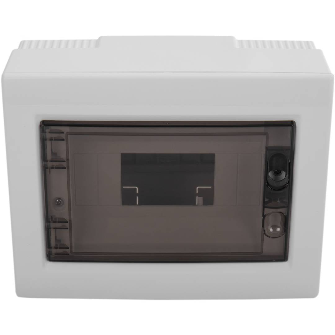 Caja de distribución eléctrica de plástico ABS para superficie de 8 módulos