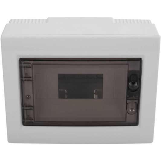 Caja de distribución eléctrica de plástico ABS para superficie de 8 módulos