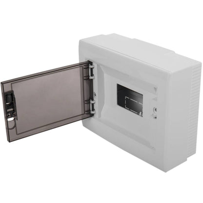 Caja de distribución eléctrica de plástico ABS para superficie de 8 módulos