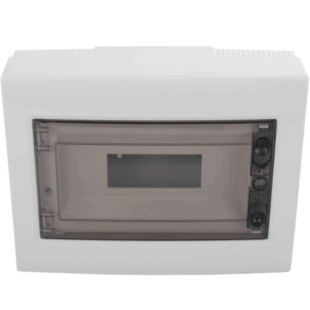 Caja de distribución eléctrica de plástico ABS para superficie de 12 módulos