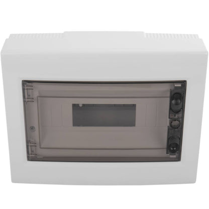 Caja de distribución eléctrica de plástico ABS para superficie de 12 módulos
