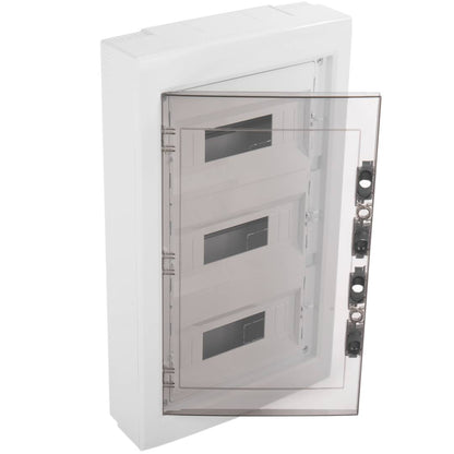 Caja de distribución eléctrica de plástico ABS para superficie de 36 módulos
