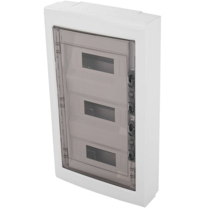 Caja de distribución eléctrica de plástico ABS para superficie de 36 módulos