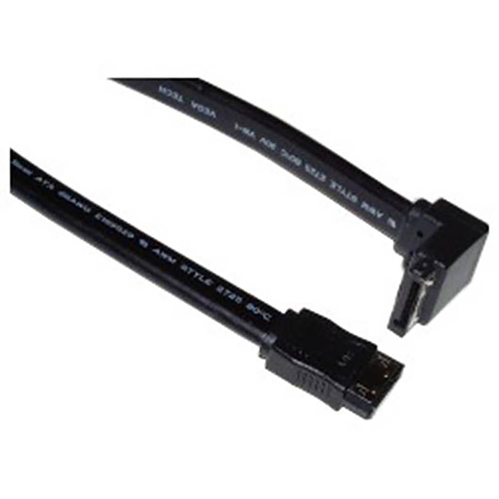 Super-Cable Datos SATA recto a acodado de 100cm