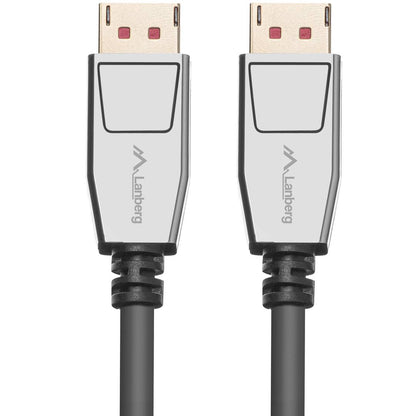 Cable Lanberg DisplayPort 1.4 macho a DisplayPort 1.4 macho 20 pines 1m 8k negro CA-DPDP-20CU-0010-BK