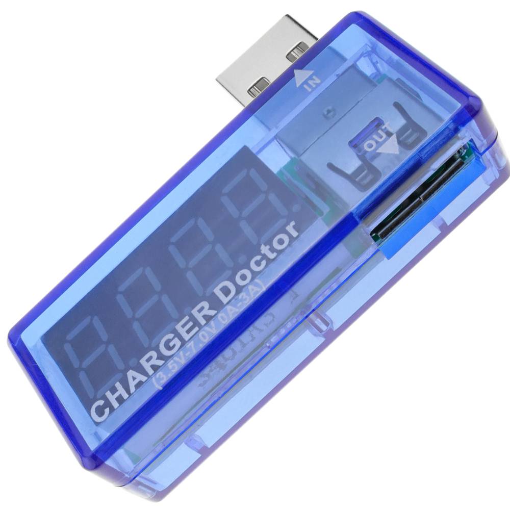 Voltímetro USB con visores de 4 dígitos modelo DW-0887