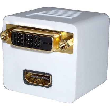 Cable duplicador pasivo de miniDVI macho a DVI-D y HDMI