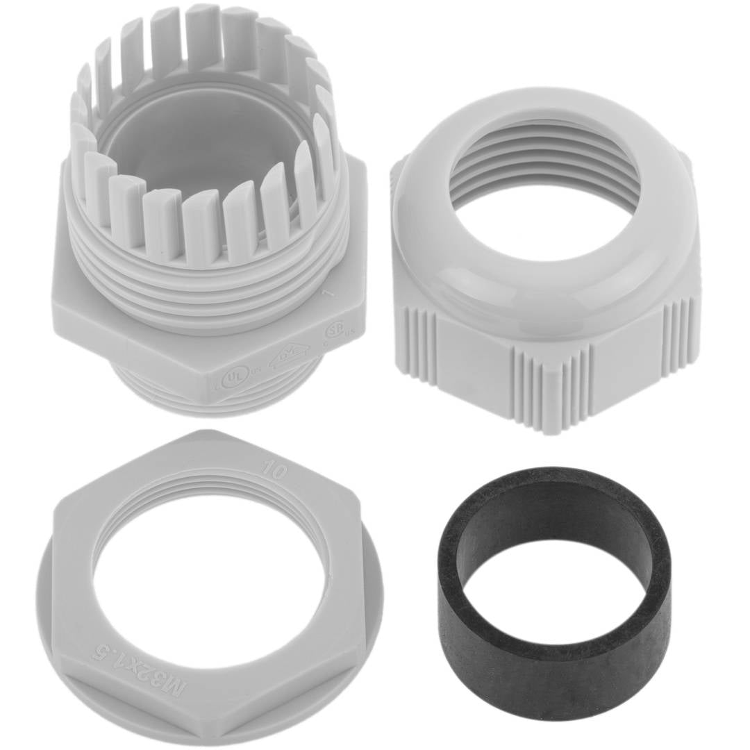 Prensaestopas de poliamida M25x1.5/15 gris claro