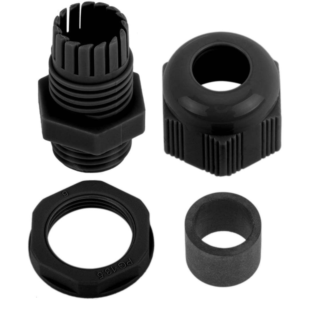 Prensaestopas de poliamida M12x1.5/8 negro