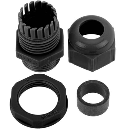 Prensaestopas de poliamida M20x1.5/10 negro 28×39mm