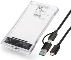 Ewent EW7064 caja para disco duro externo Caja externa para unidad de estado sólido (SSD) Transparente 2.5'