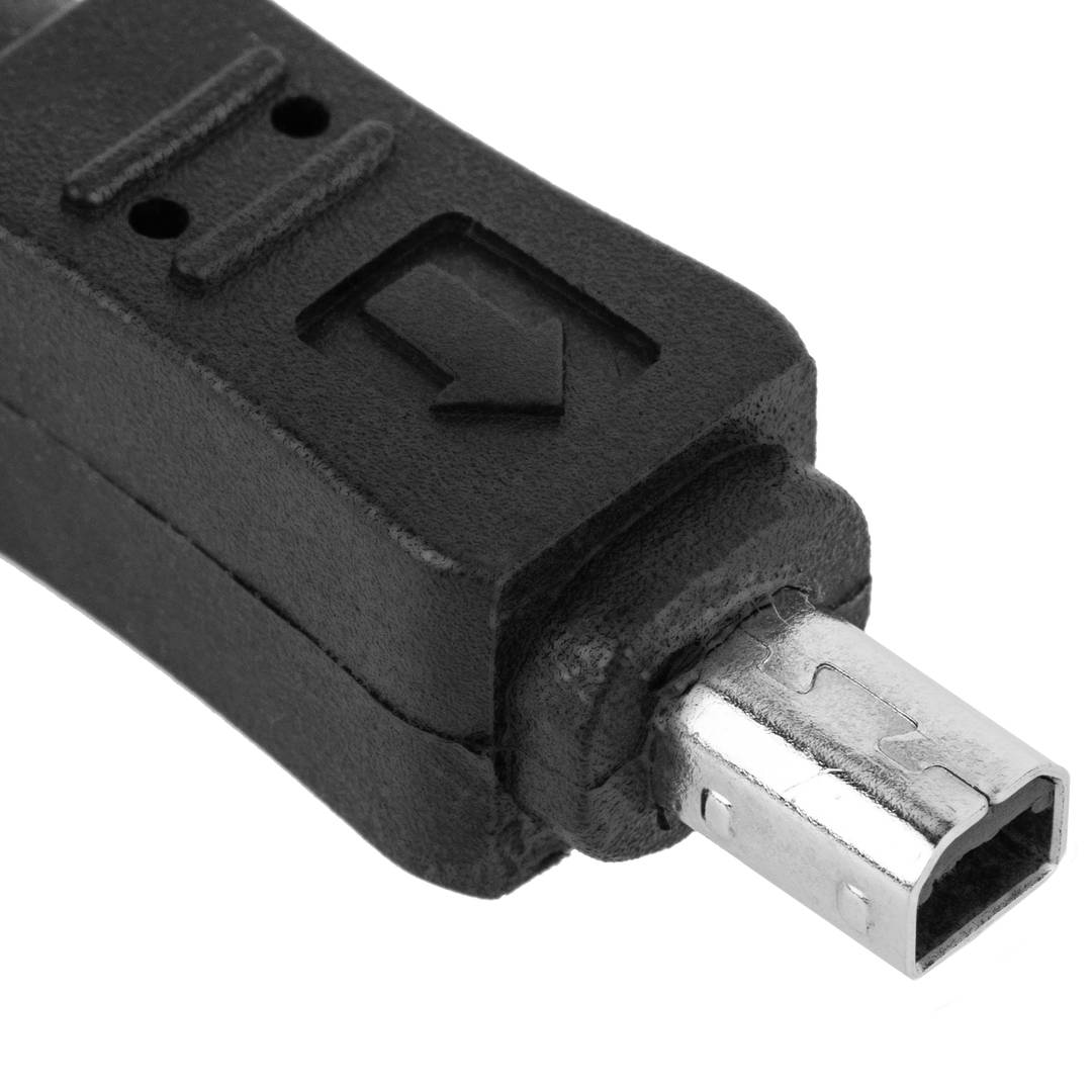 Cable USB retráctil de 120 cm (AM/MiniUSB4PinM) Mitsumi
