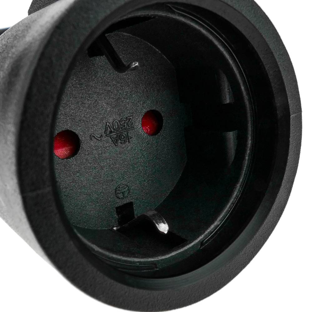 Cable adaptador C14 a schuko hembra cable de alimentación IEC-60320 de 20cm