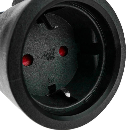 Cable adaptador C14 a schuko hembra cable de alimentación IEC-60320 de 20cm