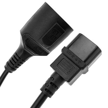 Cable adaptador C14 a schuko hembra cable de alimentación IEC-60320 de 20cm