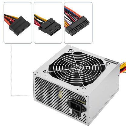Fuente de alimentación TooQ Ecopower II 500 W con ventilador silencioso de 120 mm