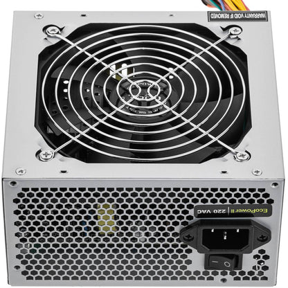 Fuente de alimentación TooQ Ecopower II 500 W con ventilador silencioso de 120 mm