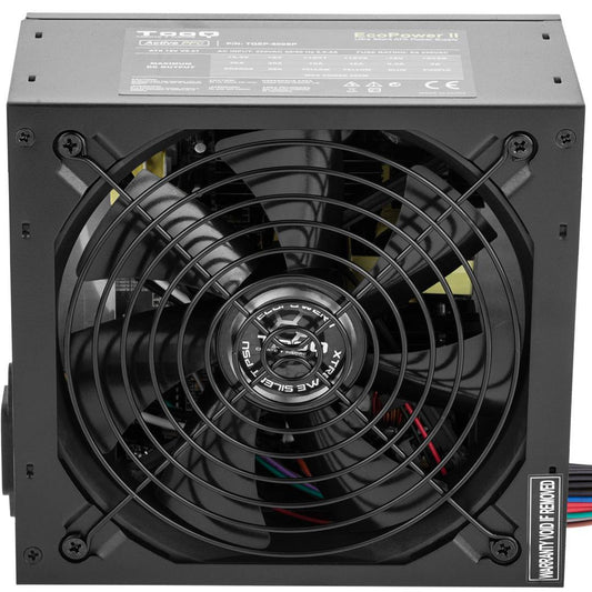 Fuente de alimentación TooQ Ecopower II 600 W PFC activo con ventilador silencioso de 140 mm