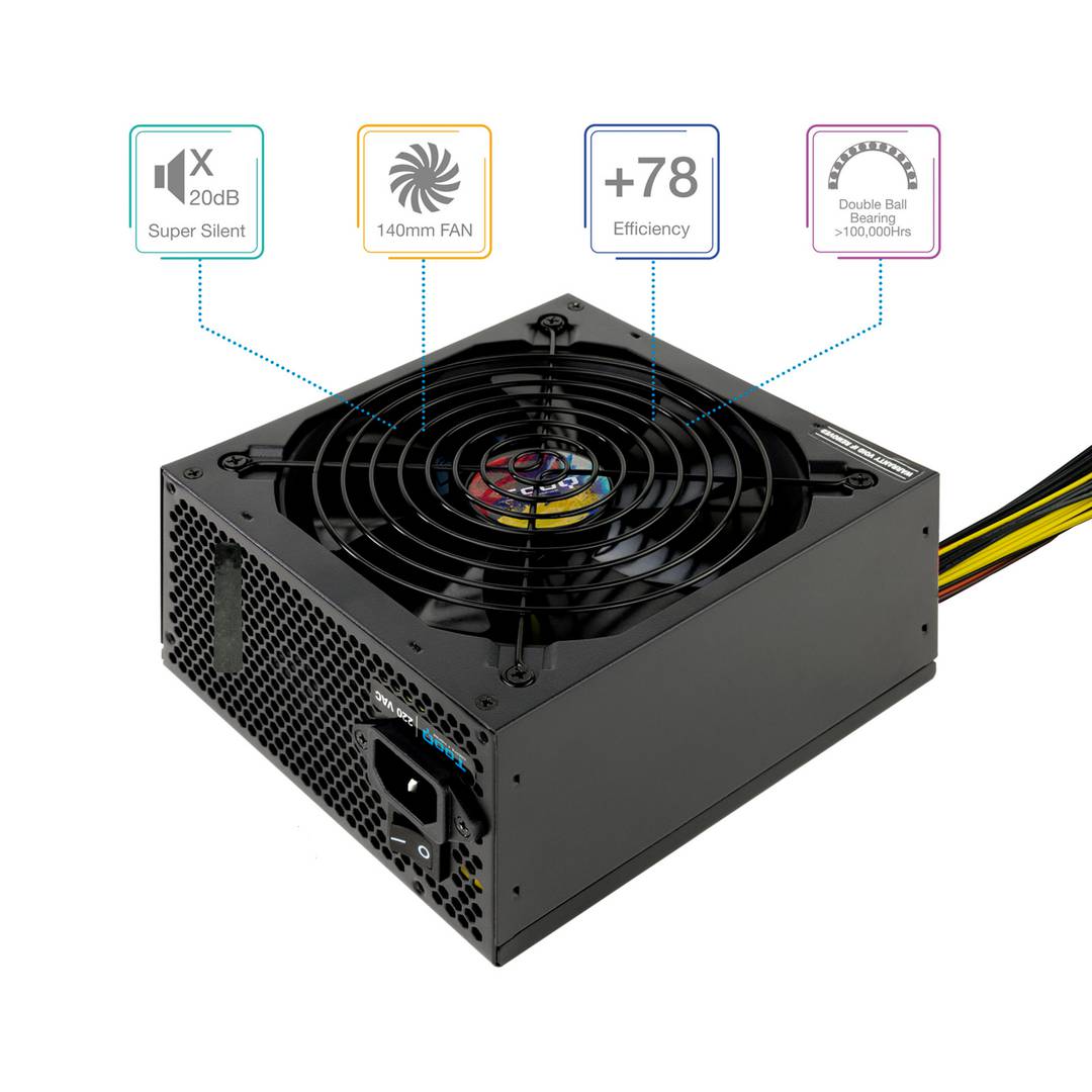 Fuente de alimentación ATX 650W con PFC activo de TooQ TQAPOLO-650SP