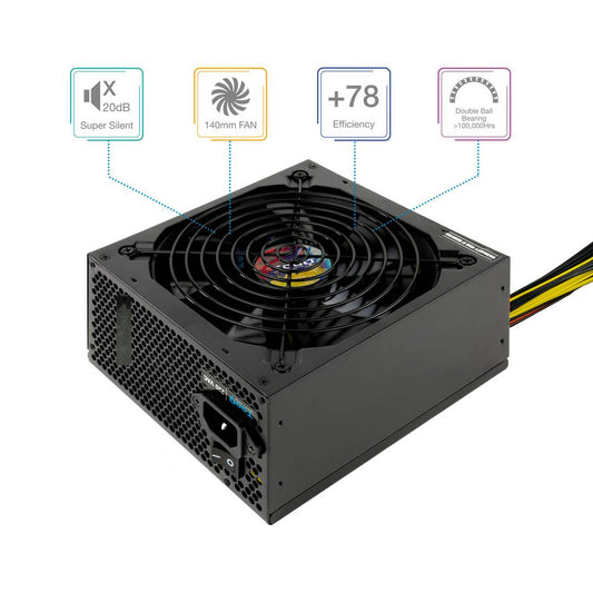 Fuente de alimentación ATX 650W con PFC activo de TooQ TQAPOLO-650SP