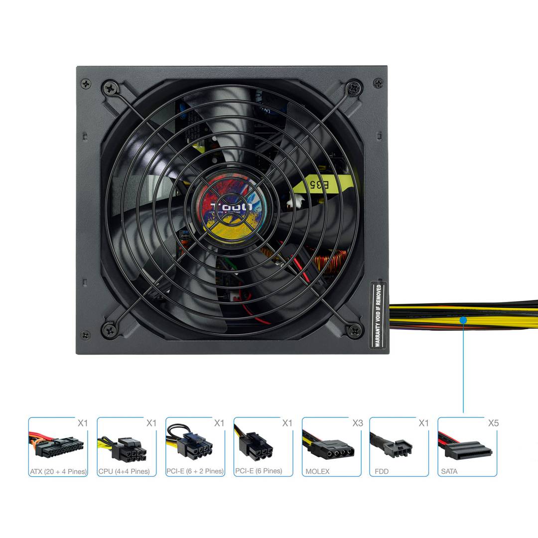 Fuente de alimentación ATX 650W con PFC activo de TooQ TQAPOLO-650SP