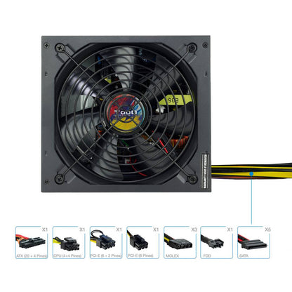 Fuente de alimentación ATX 650W con PFC activo de TooQ TQAPOLO-650SP